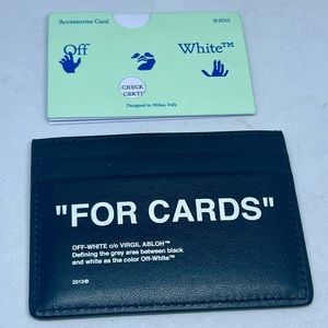 Brand new Off White card holder in black.